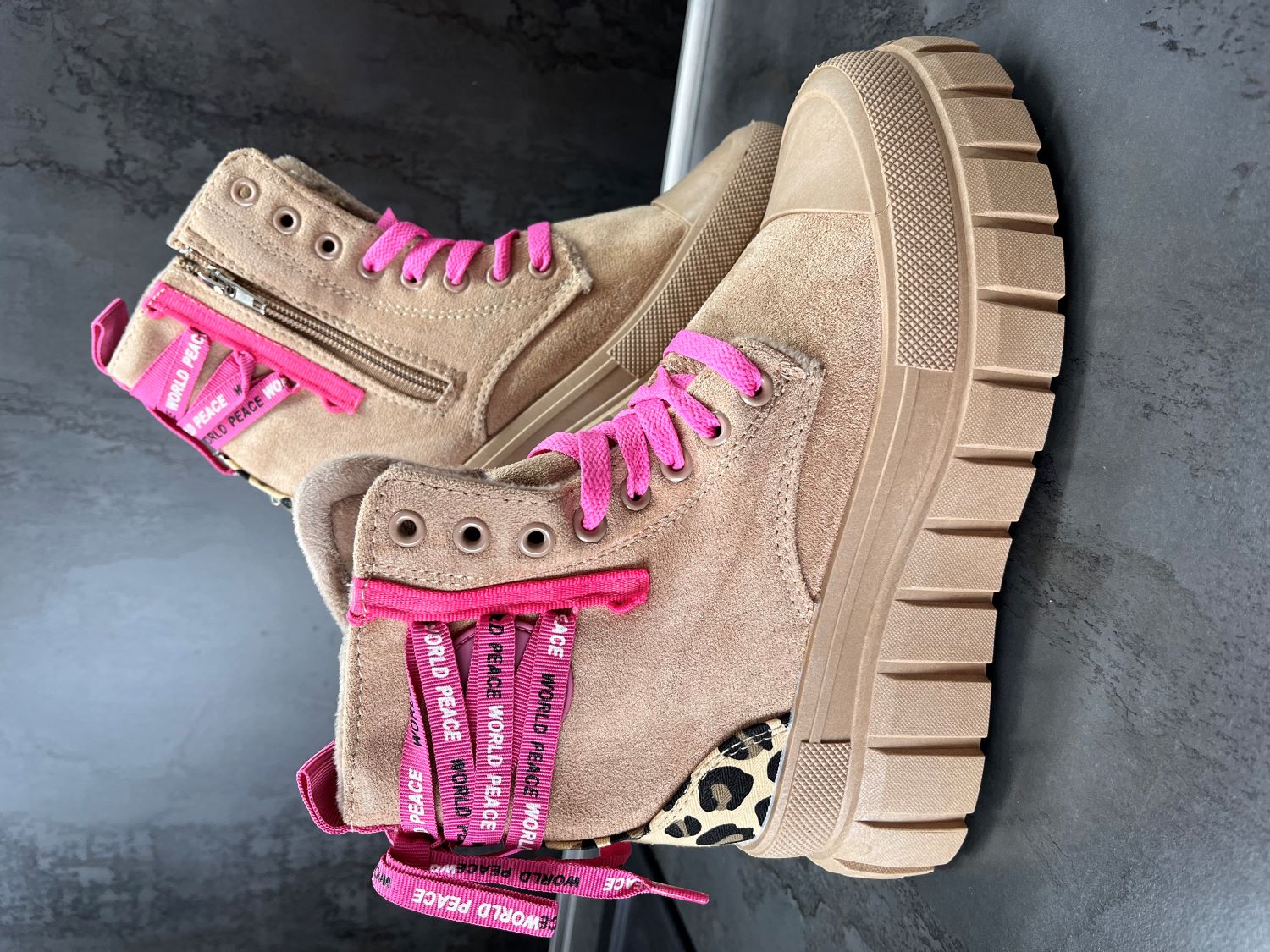Boots lightcamel/pink