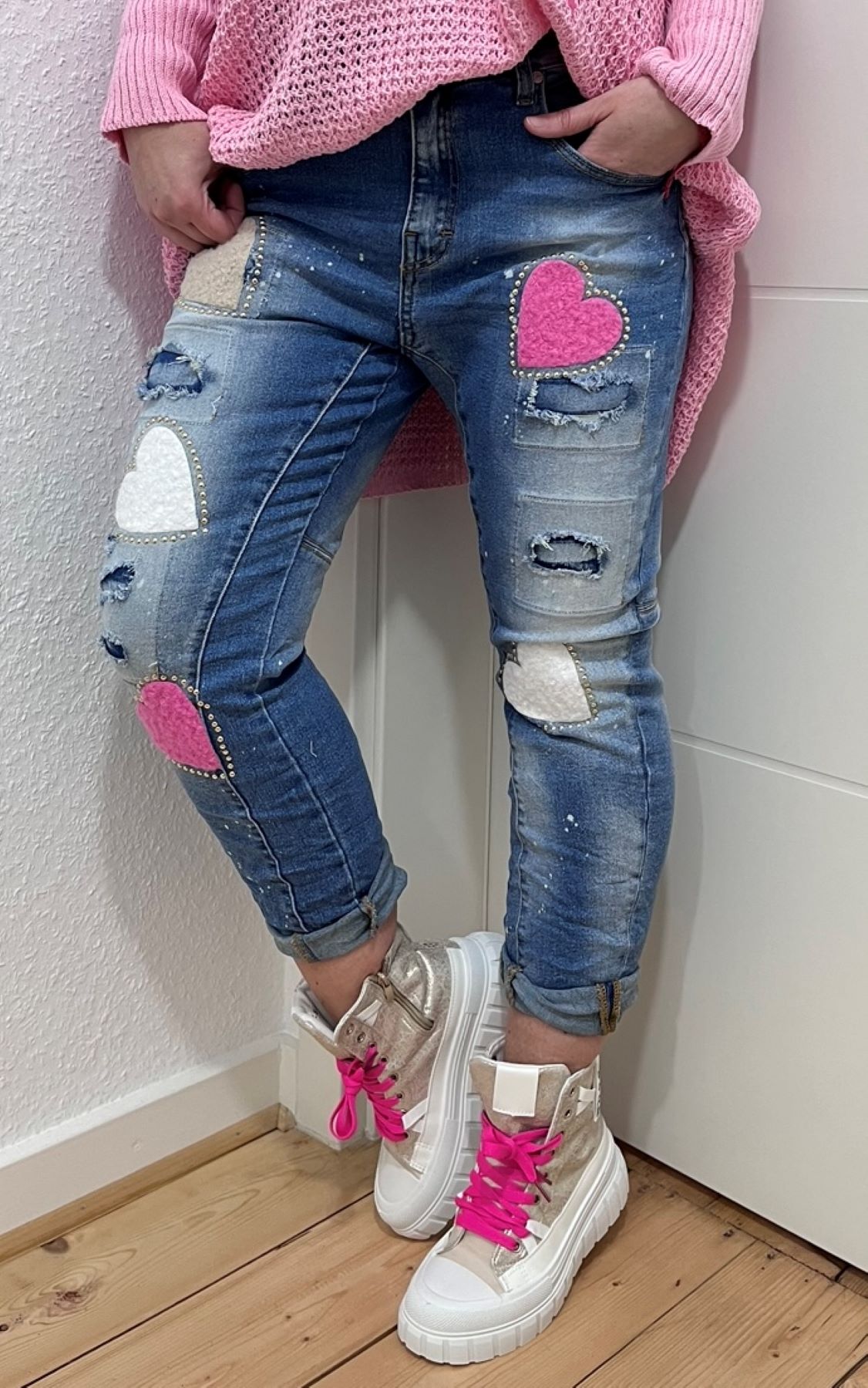 Jeans hearts